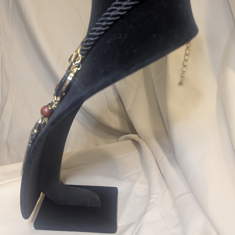 Chico's Braided Silk Chunky Statement Necklace - image 5